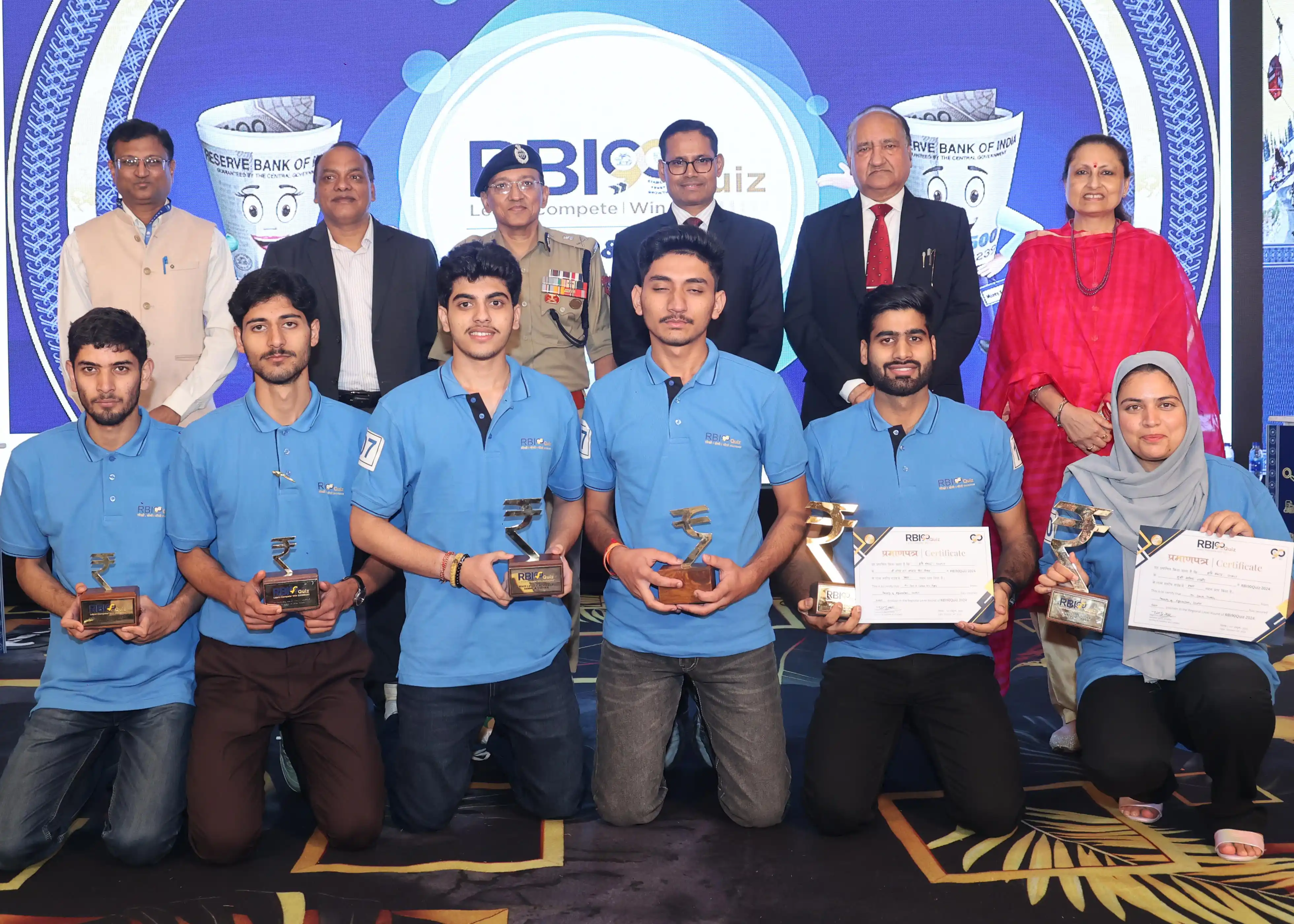 7. Winning teams with dignitaries