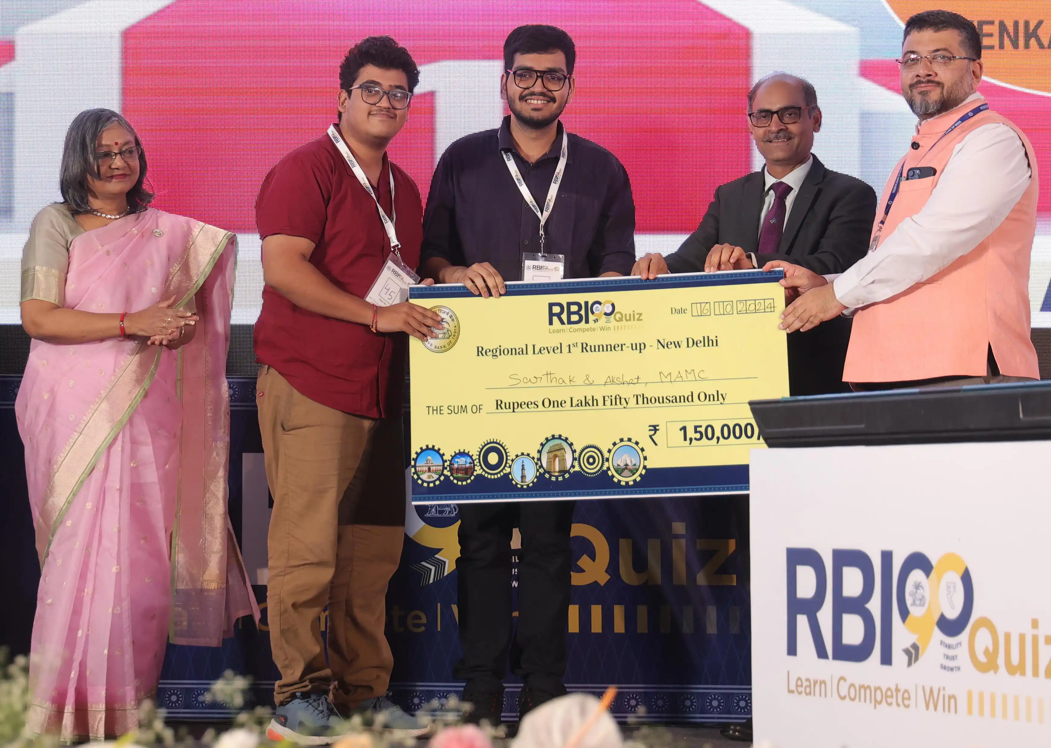6. First runners-up from Maulana Azad Medical College
