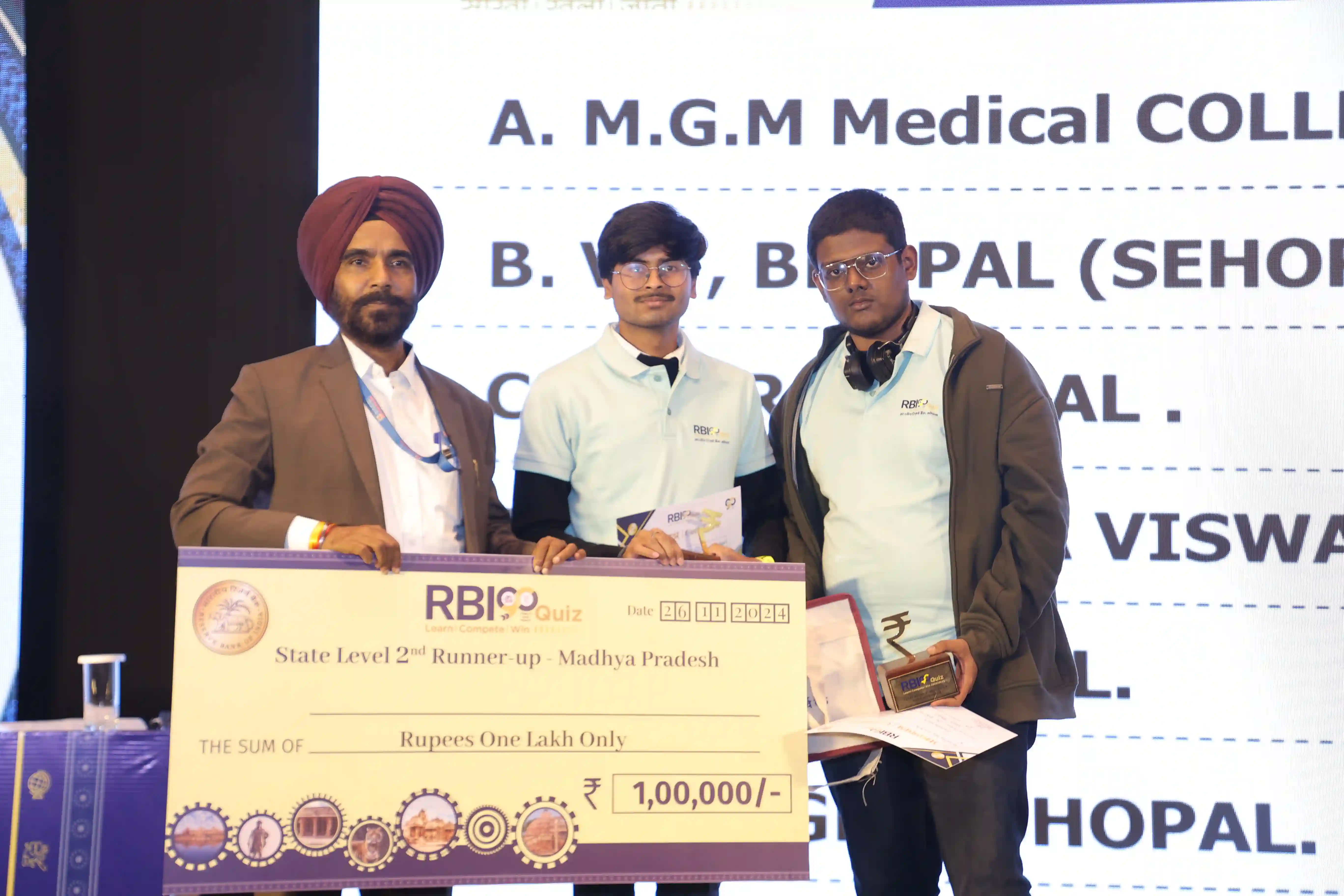 3. Second runners-up from IISER, Bhopal