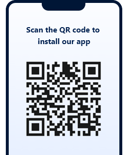 Scan Your QR code to Install our app