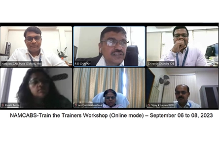 NAMCABS- Train the Trainers Workshop-Online – September 06 to 08, 2023
