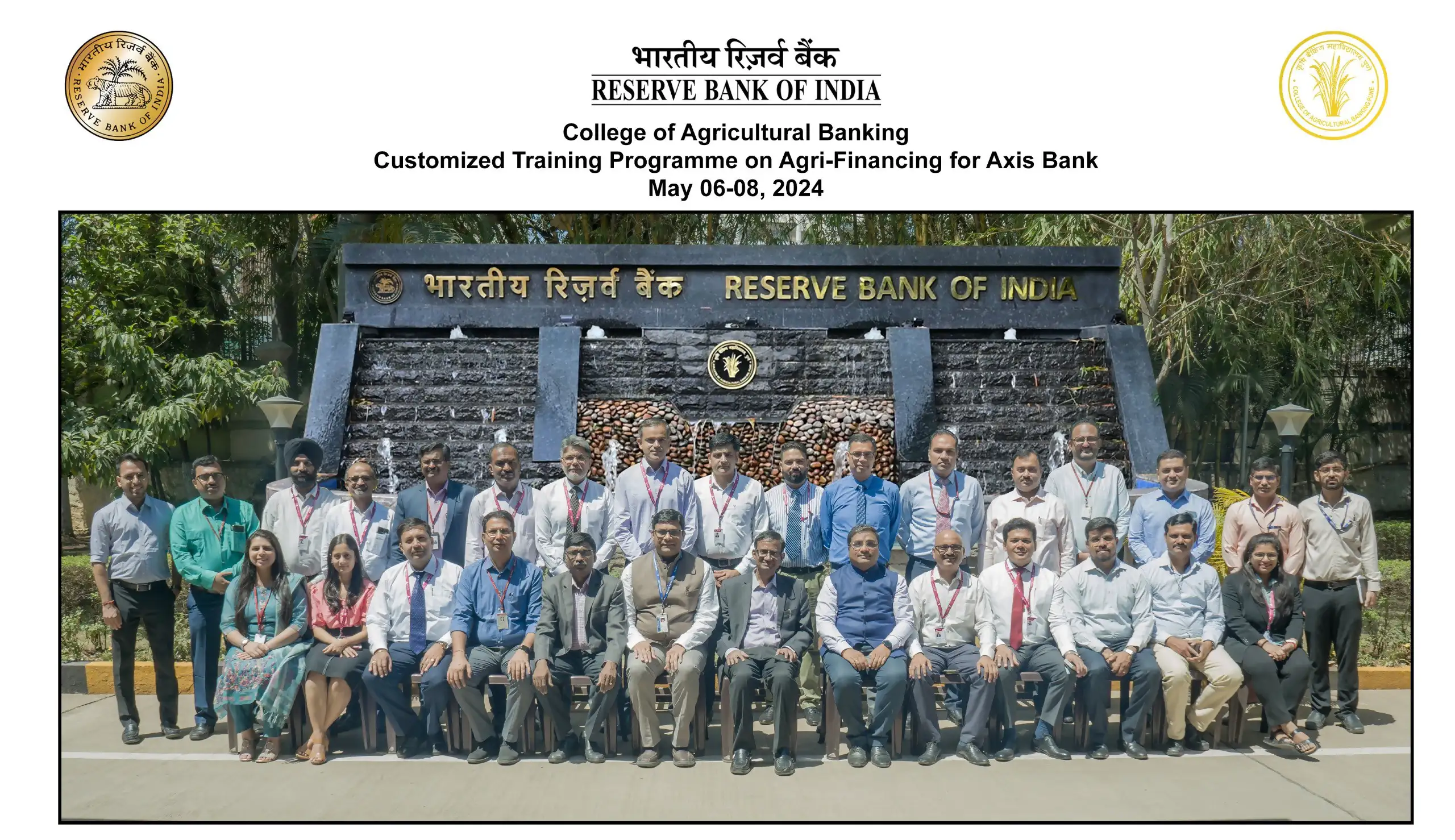 Customized Training Programme on Agri-Financing for Axis Bank (May 06 to 08, 2024)