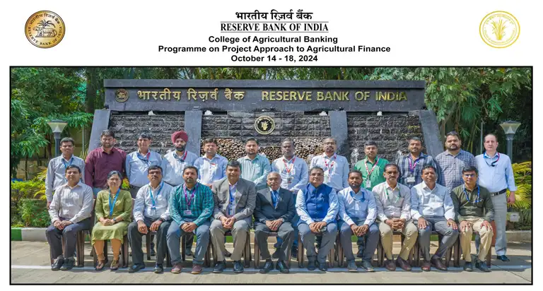 Programme on Project Approach to Agricultural Finance (October 14 to 18, 2024)
