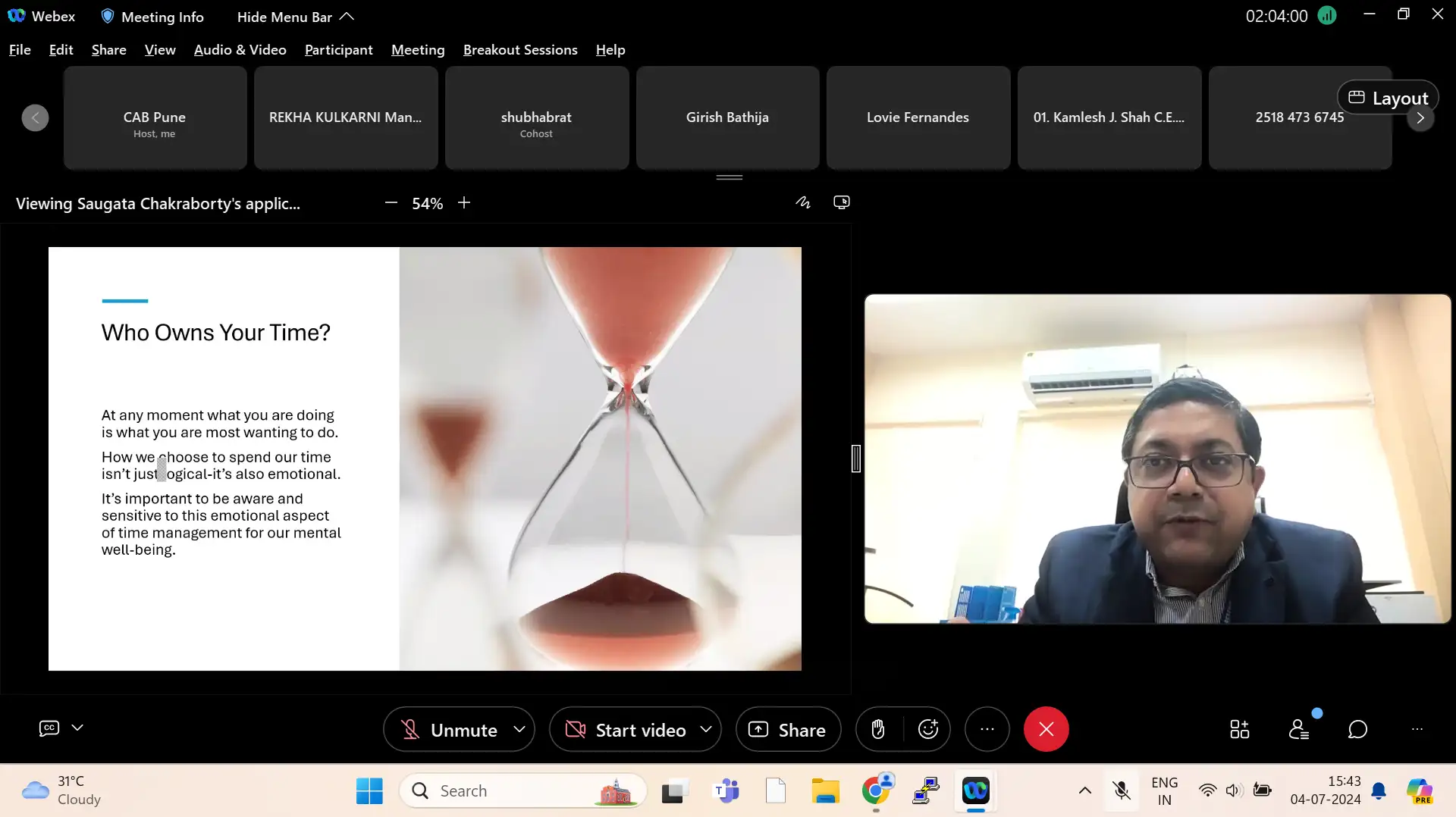 Half-day Workshop on Time Management & Stress Management (Online): July 04, 2024