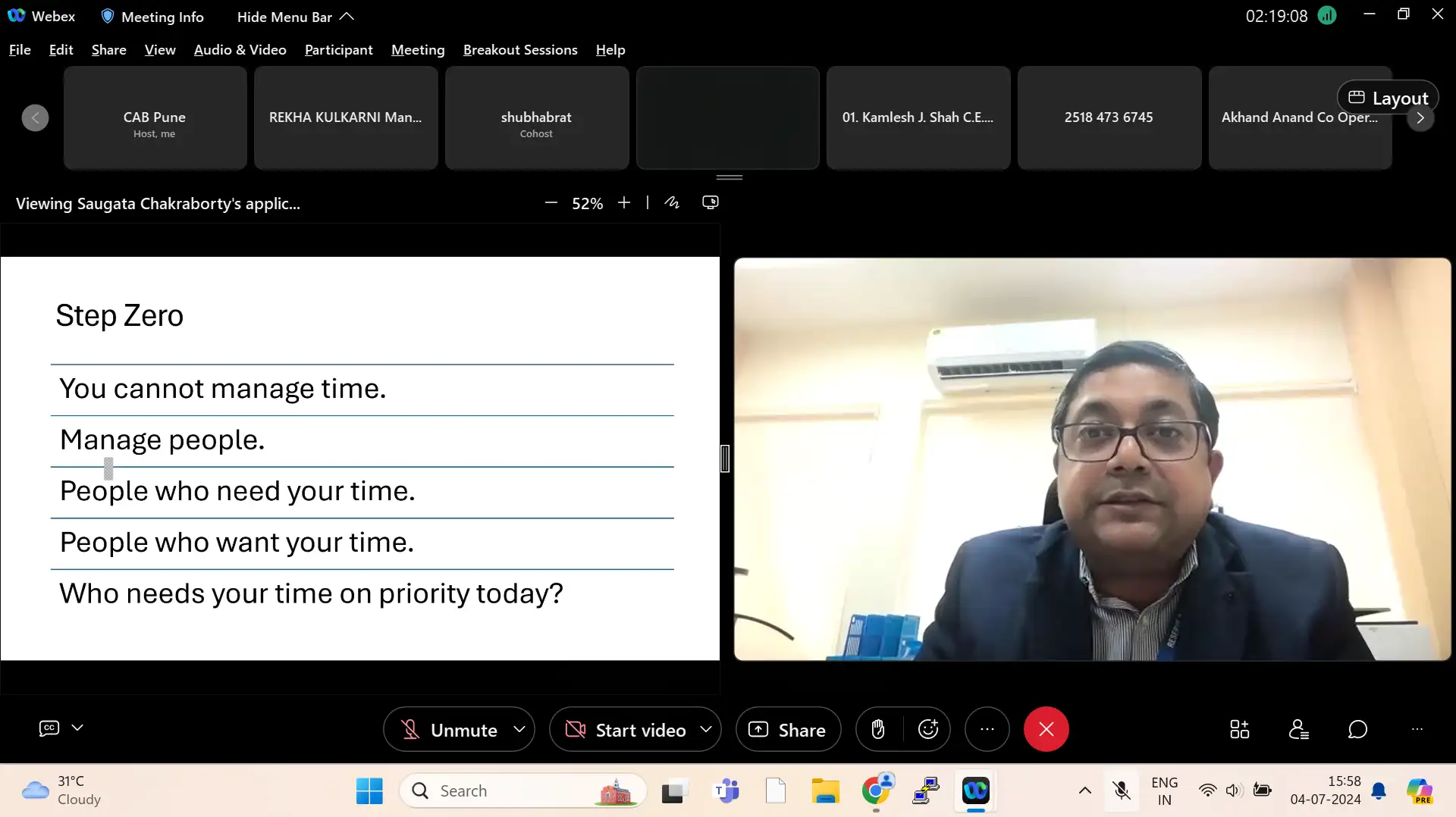 Half-day Workshop on Time Management & Stress Management (Online): July 04, 2024