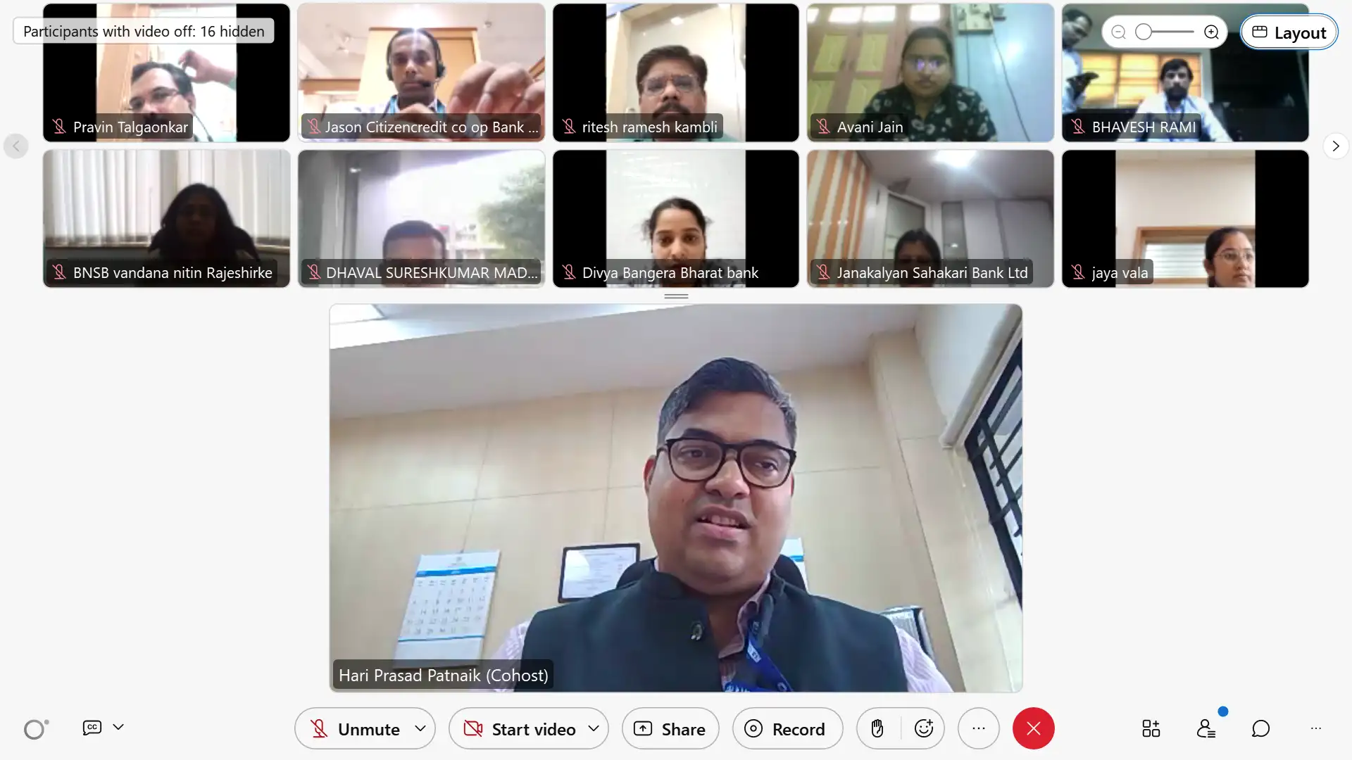 Basic Programme on Credit Management for Officers of Urban Co-operative Banks: October 21-25, 2024 (online-webex)