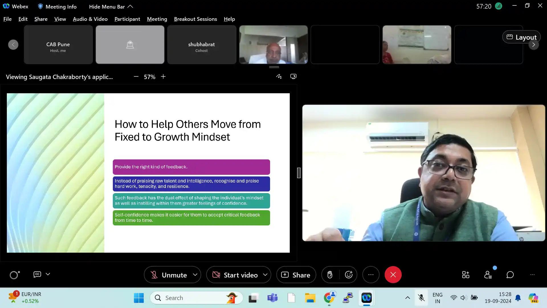 Webinar on 'Be a Better You: Self Improvement through Self Awareness' (Online): September 19, 2024