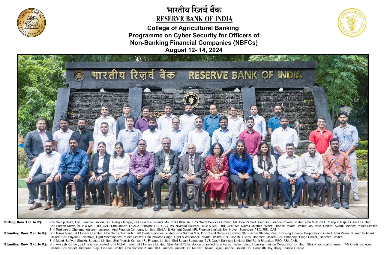 Programme on Cyber Security for Officers of NBFCs – August 12-14, 2024 (In-Campus)