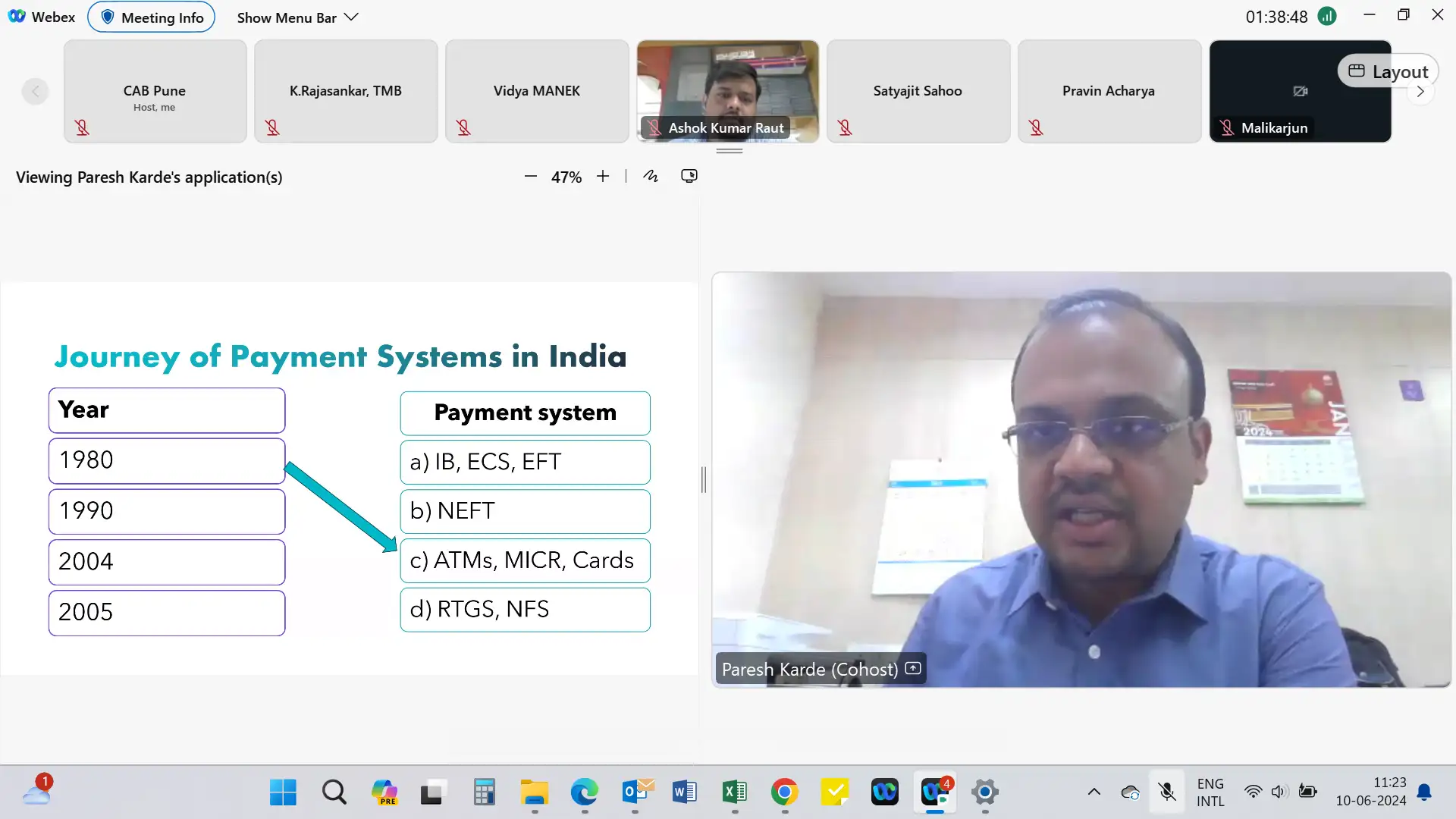 Online Programme on Payment and Settlement Systems for Middle-Level Functionaries of Banks - June 10-12, 2024