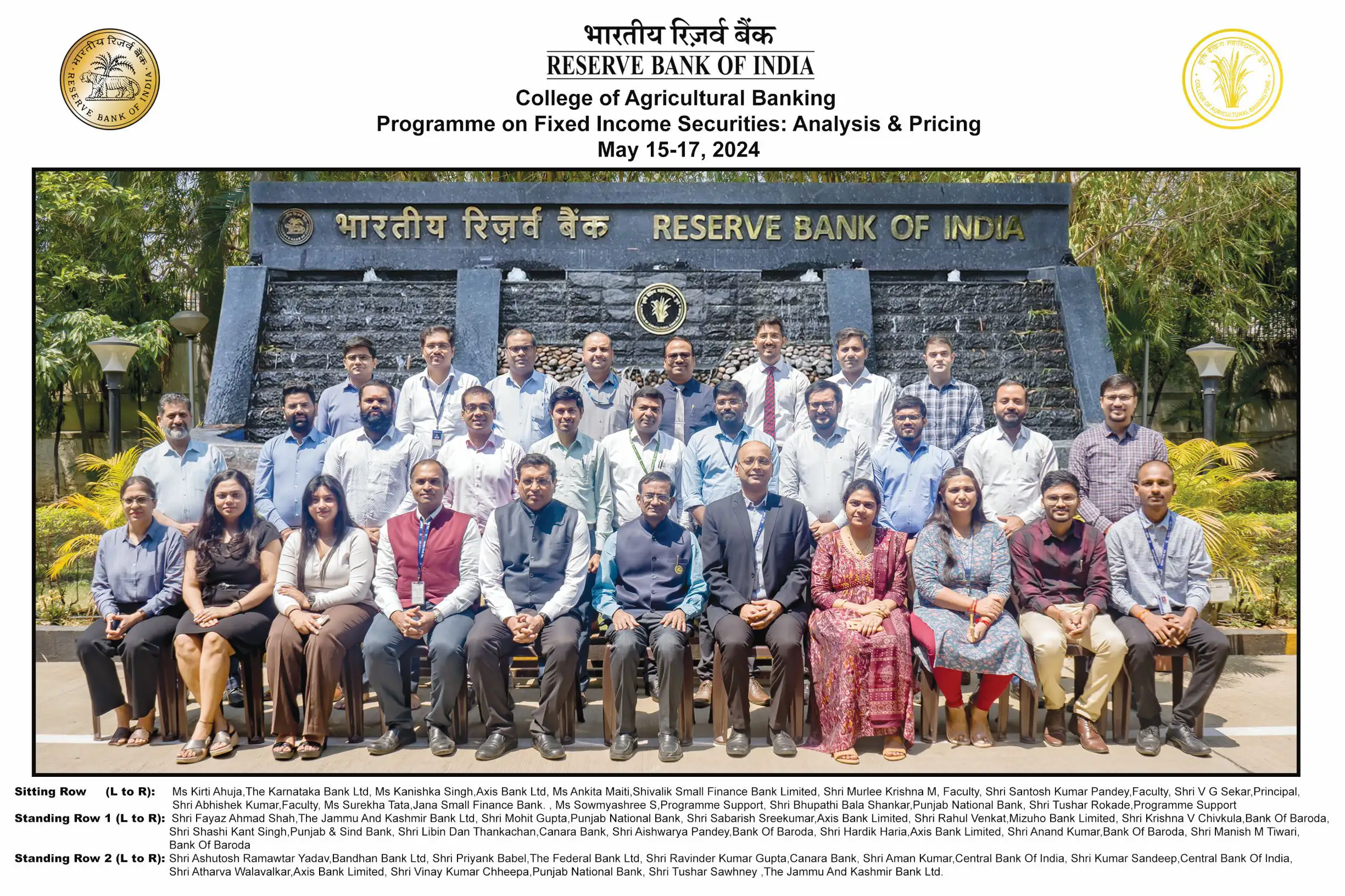Programme on Fixed Income Securities: Analysis and Pricing, May 15-17, 2024 (in-campus)