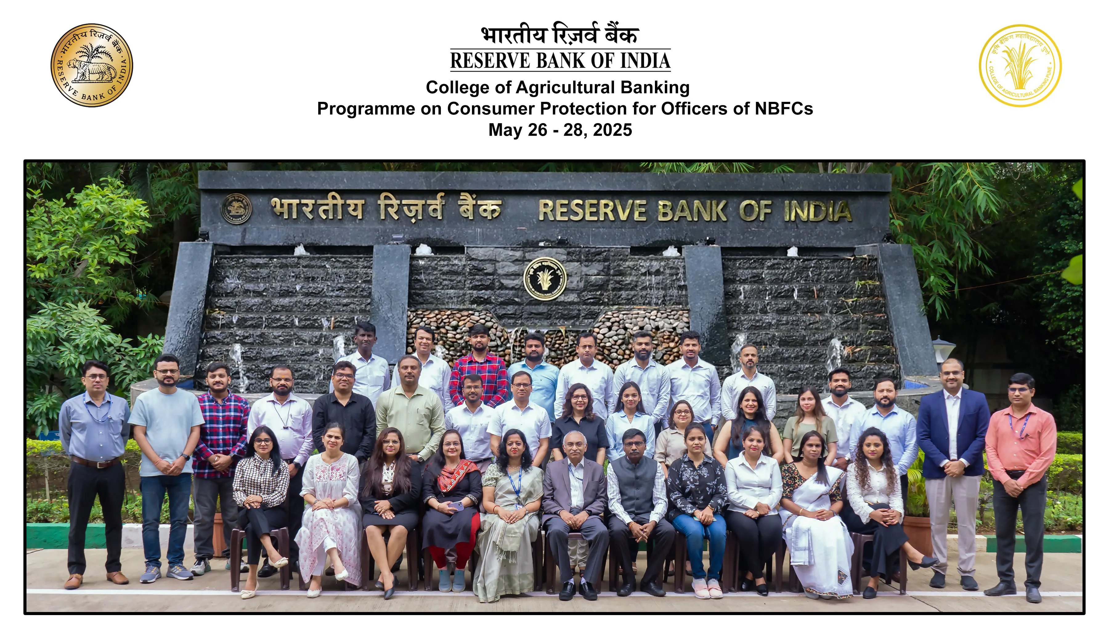 Programme on Consumer Protection for Officers of NBFCs (May 26 to 28, 2025)