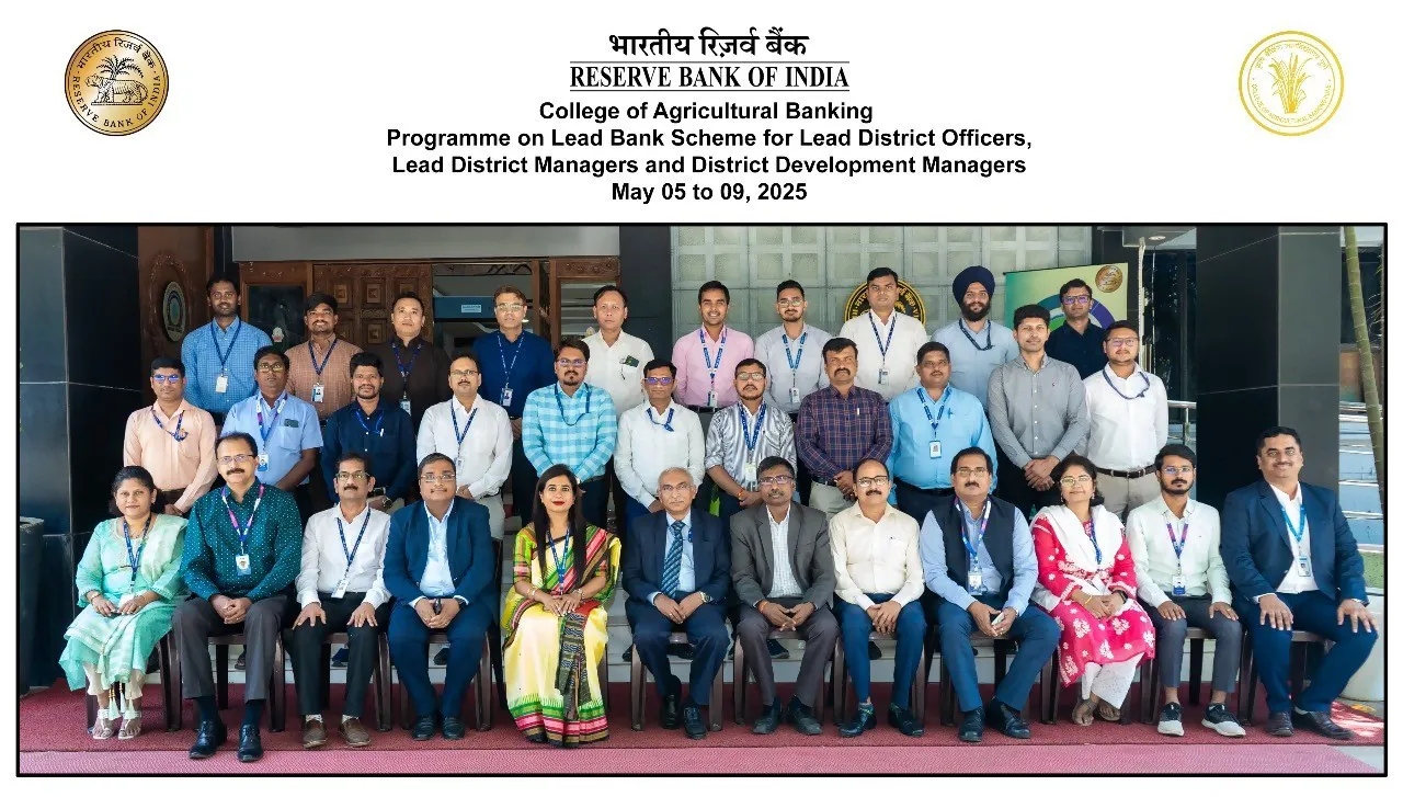 Programme on Lead Bank Scheme for Lead District Officers, Lead District Managers and District Development Managers (May 05 to 09, 2025)