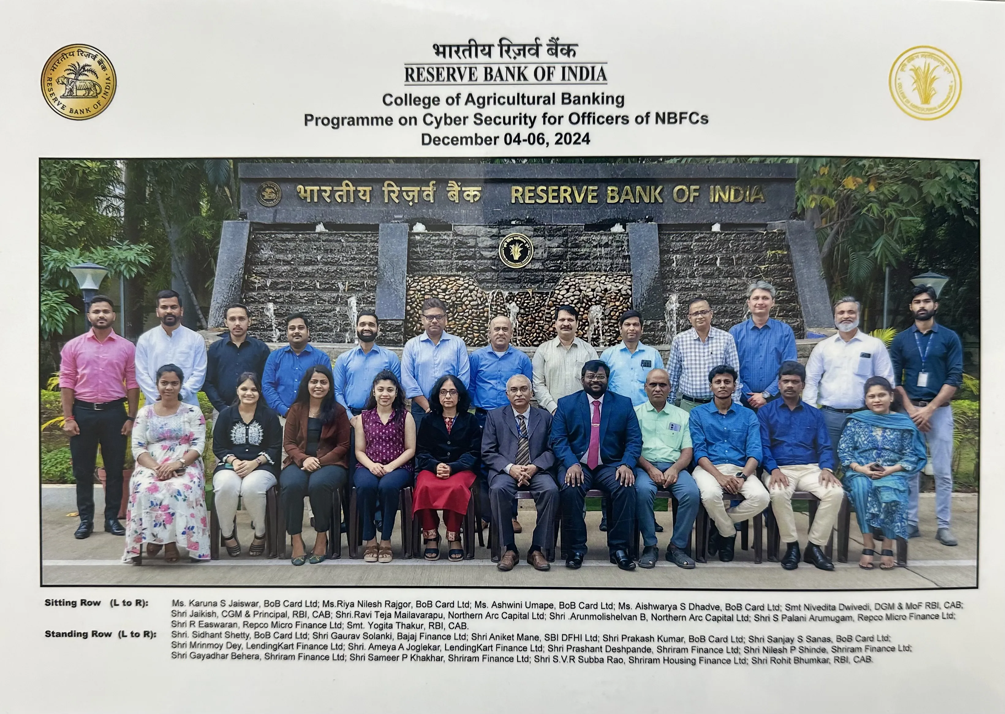 Programme on Cyber Security for Officers of NBFCs – December 04-06, 2024 (In-Campus)