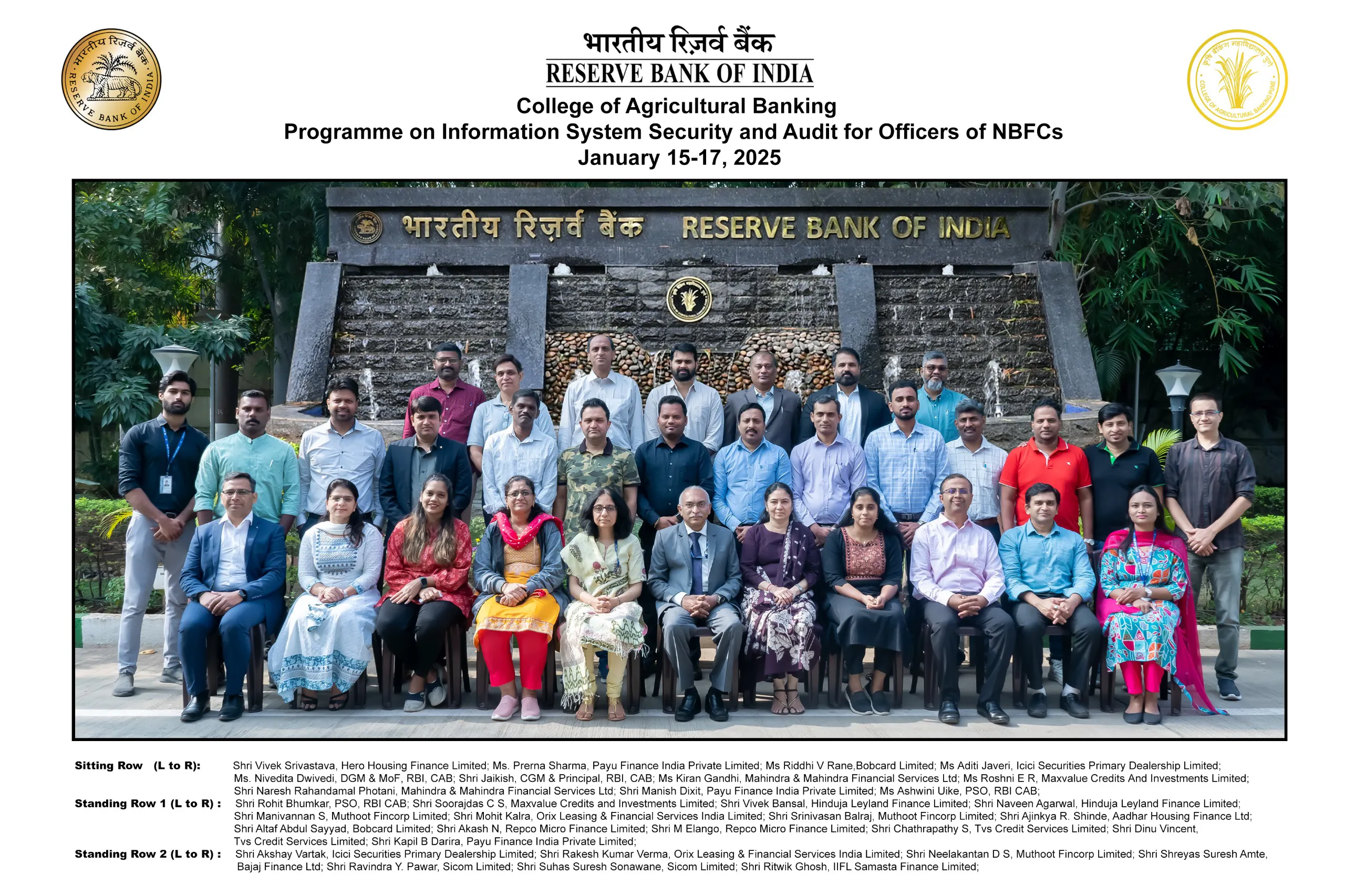 Programme on Information System Security and Audit for Officers of NBFCs –  January 15-17, 2025 (In-Campus)