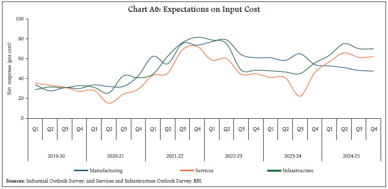 Chart A6: Expectations on Input Cost