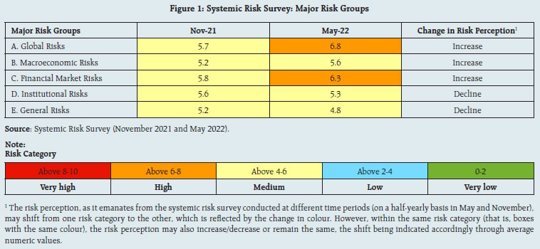 Figure 1: Systemic Risk Survey: Major Risk Groups