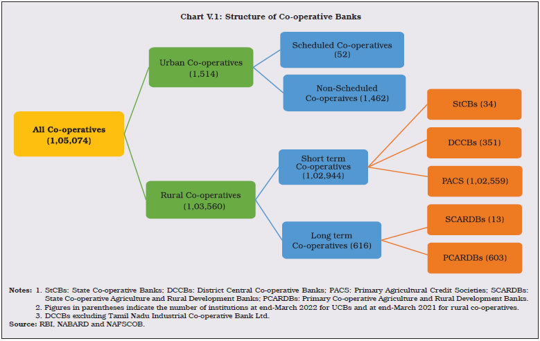 Chart V.1: Structure of Co-operative Banks