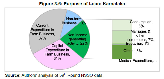 Figure 3.6: Purpose of Loan: Karnataka