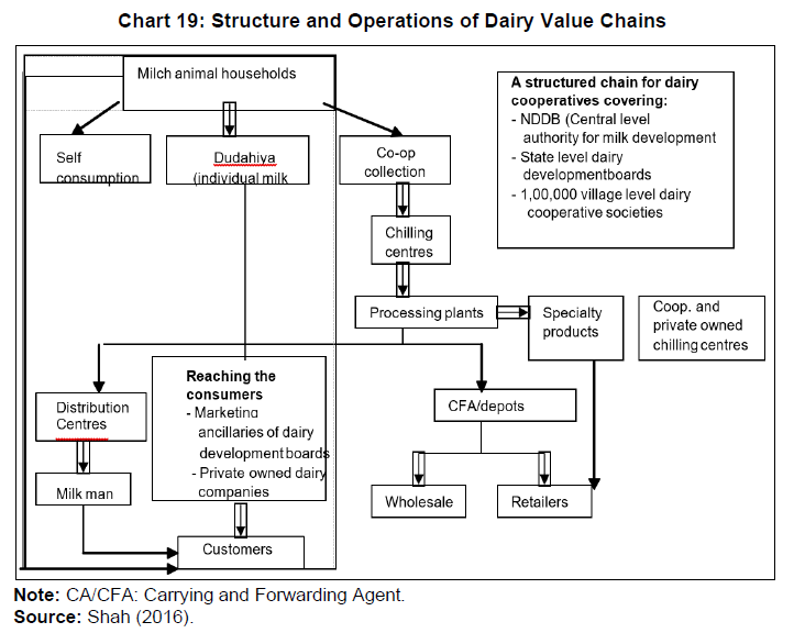 Chart 19: Structure and Operations of Dairy Value Chains