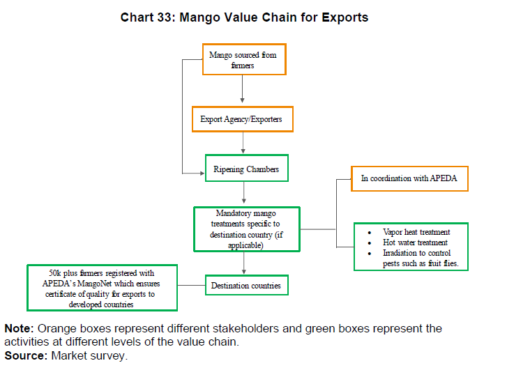 Chart 33: Mango Value Chain for Exports