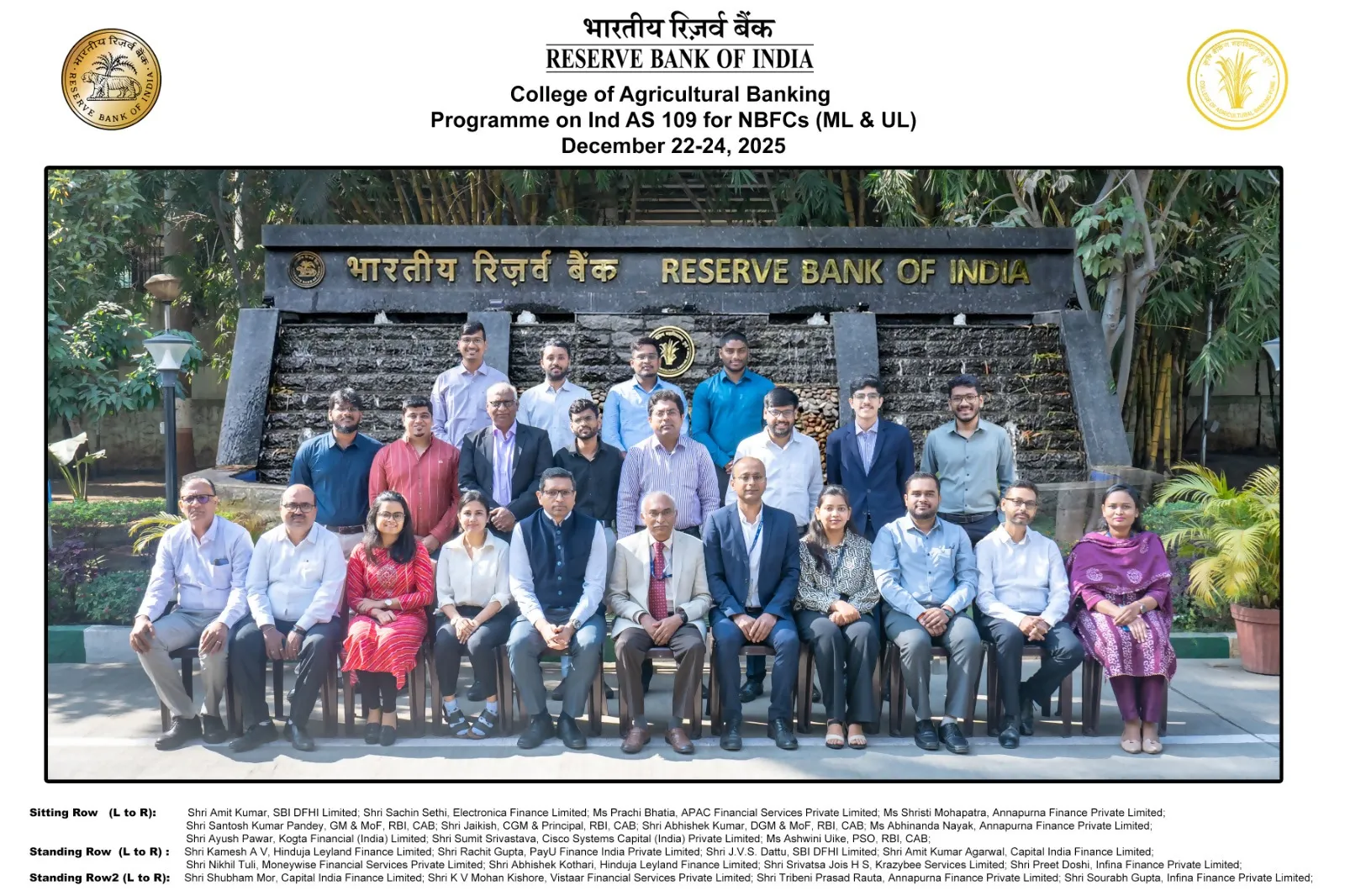 Programme on Ind AS 109 for NBFCs,  December 22-24, 2025