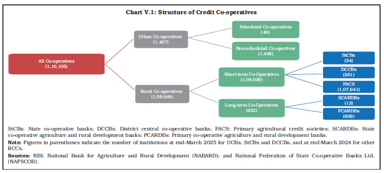 Chart V.1: Structure of Credit Co-operatives
