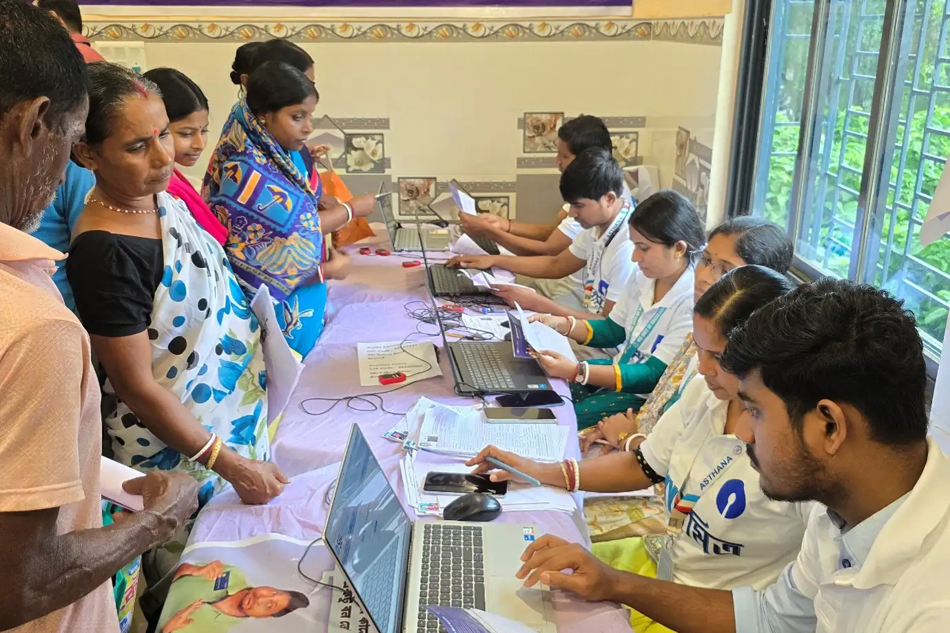 Camp no 1 at Kharui GP in Shahid Matangini block
